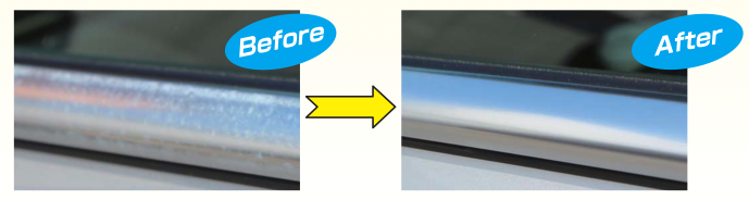 メッキモール白サビ除去